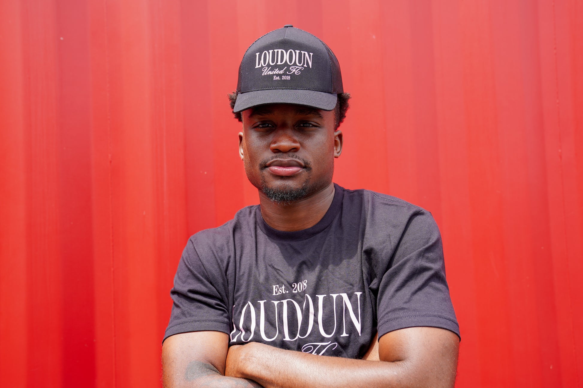 Loudoun United FC Black & Pink Logo Tee