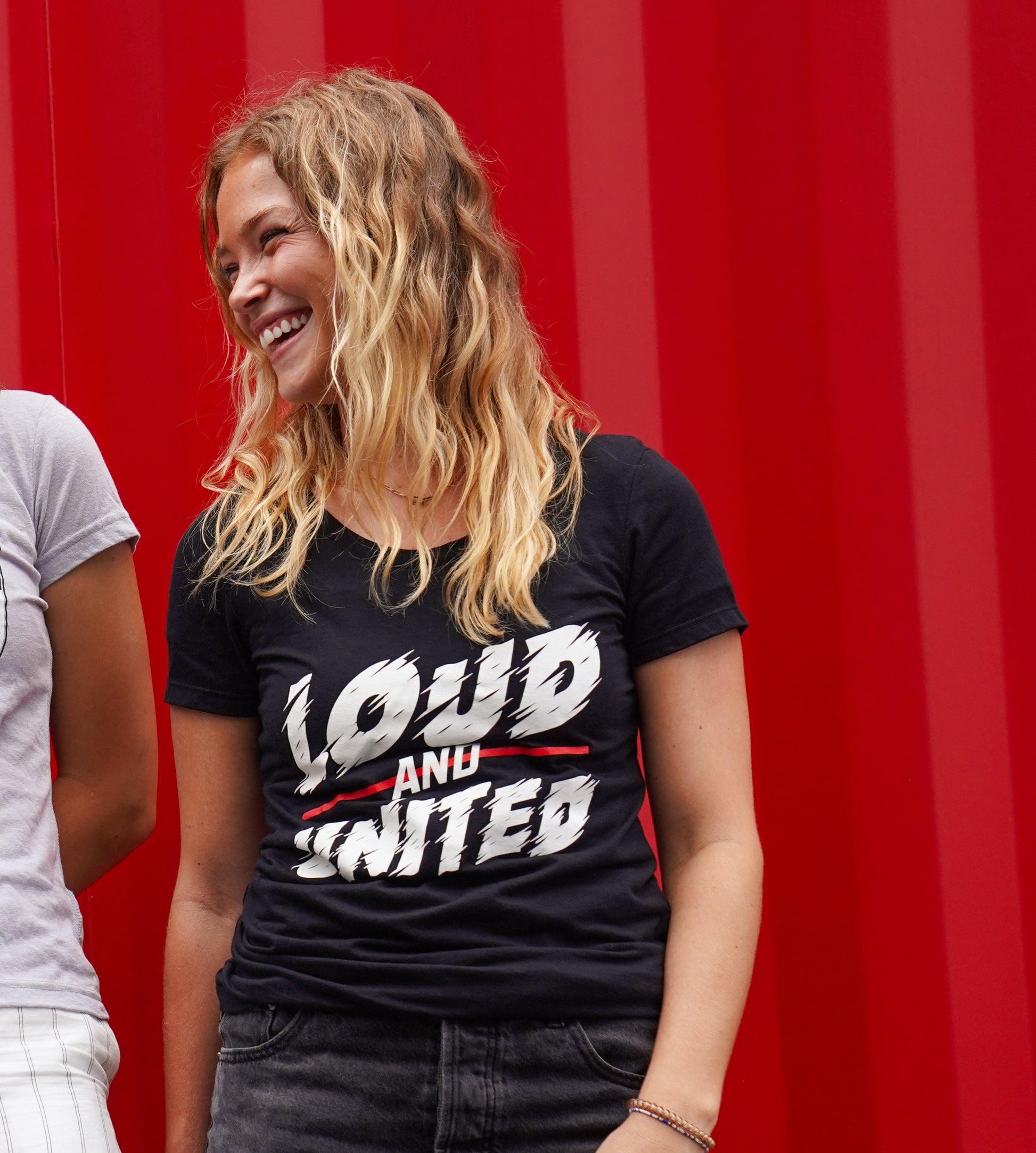 Women's Loud and United Black T-Shirt