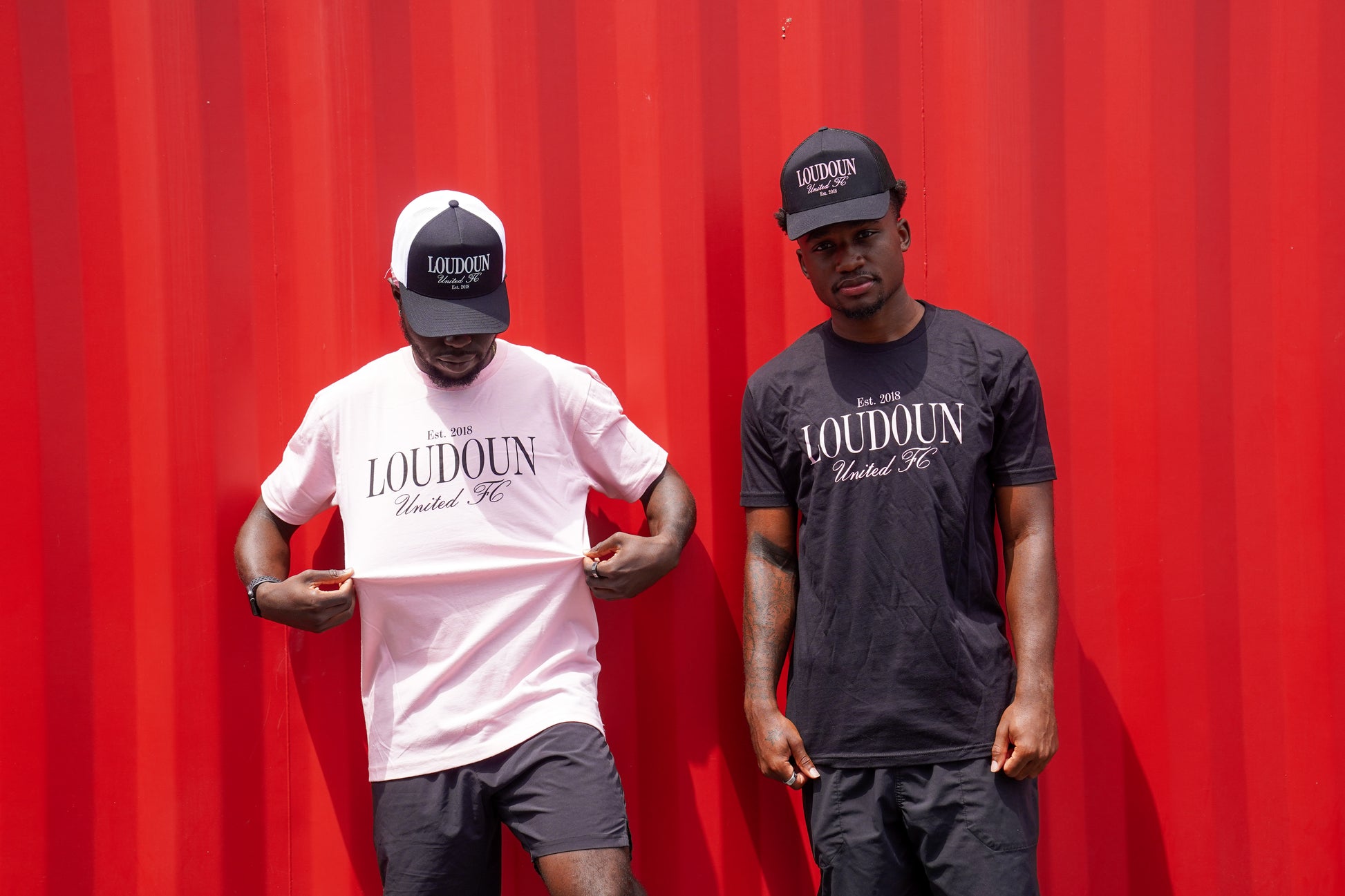 Loudoun United Black & White Trucker Cap