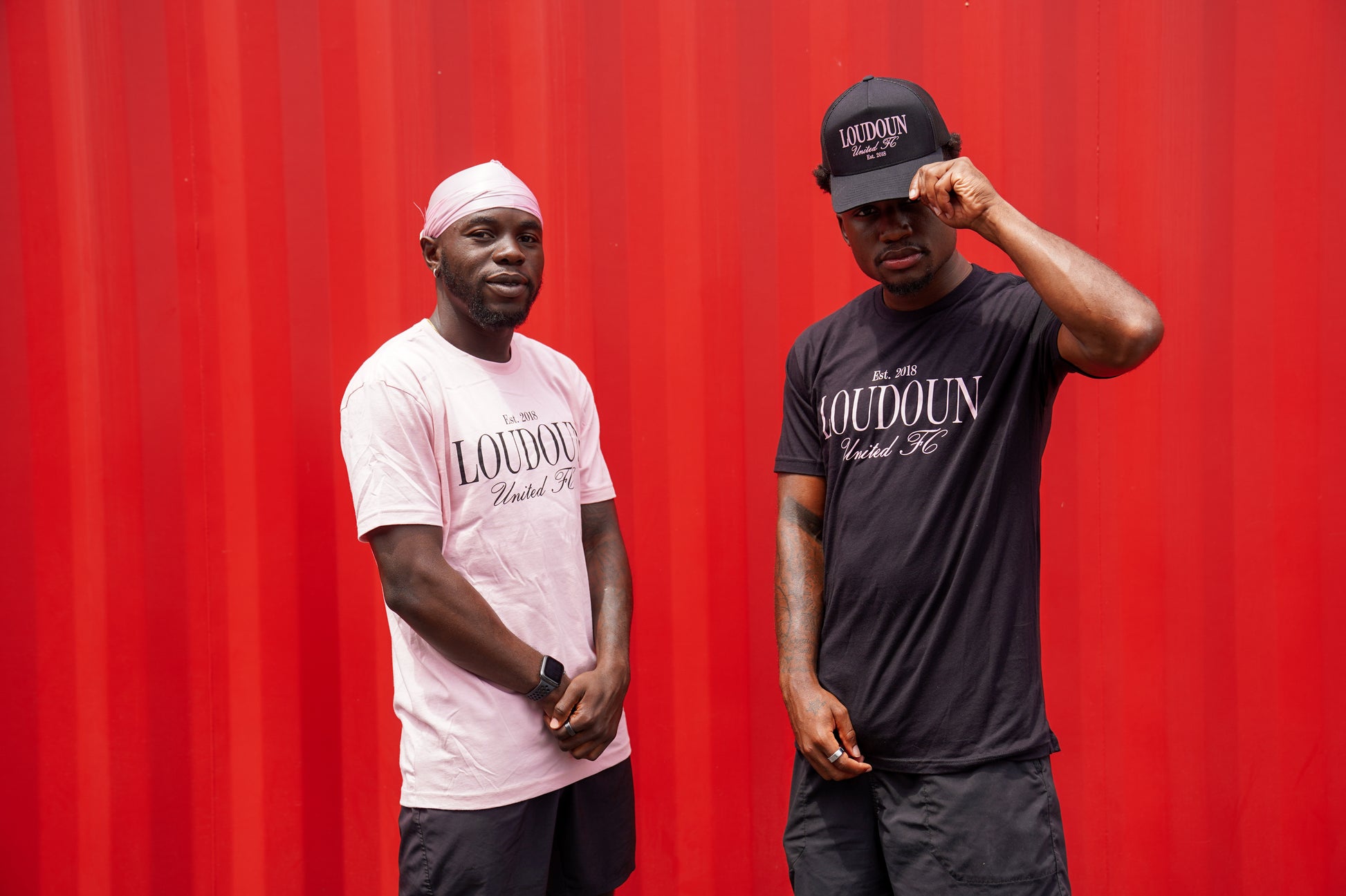 Loudoun United FC Black & Pink Logo Tee