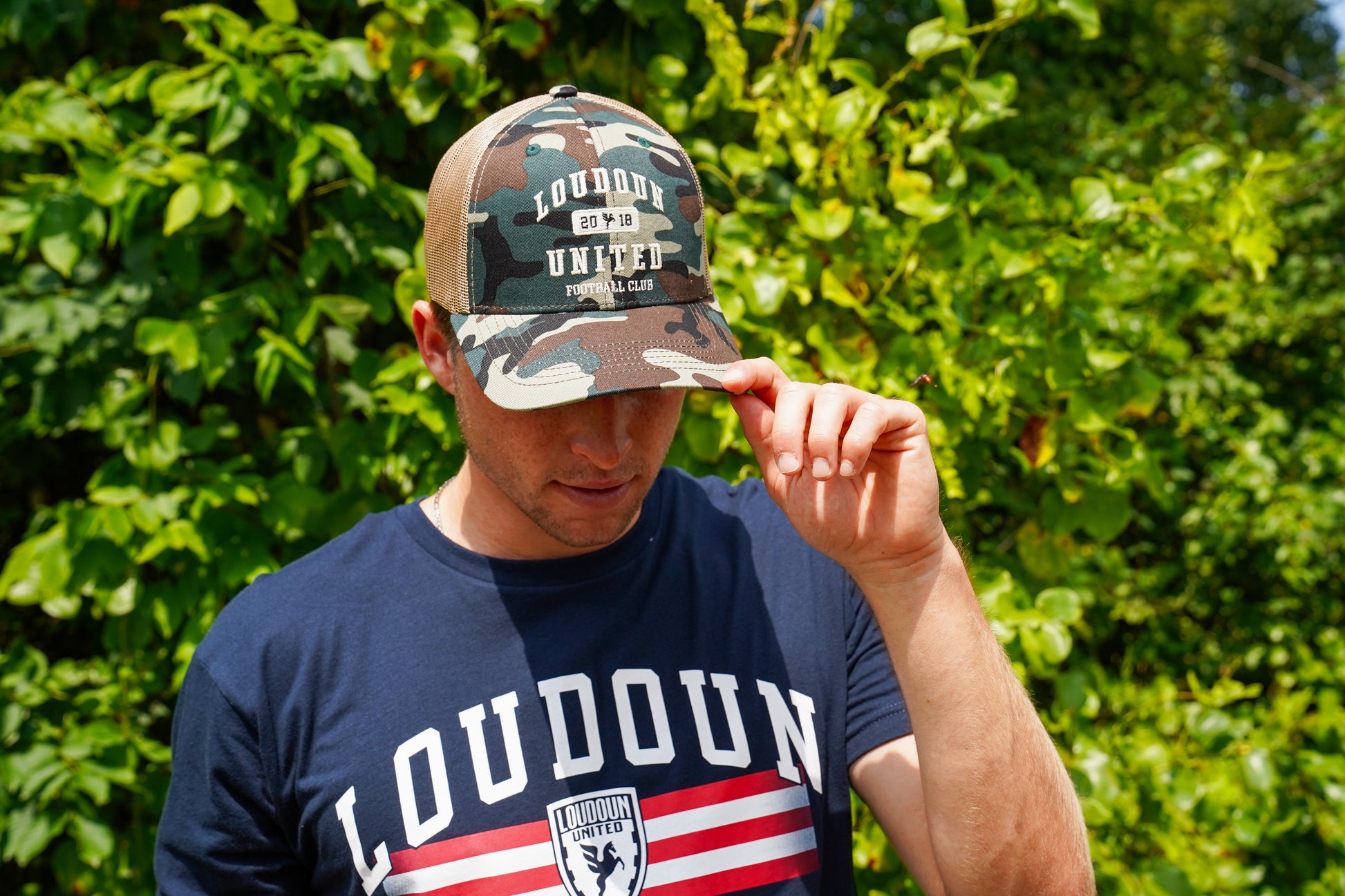 Loudoun United Military Camo Mesh Hat