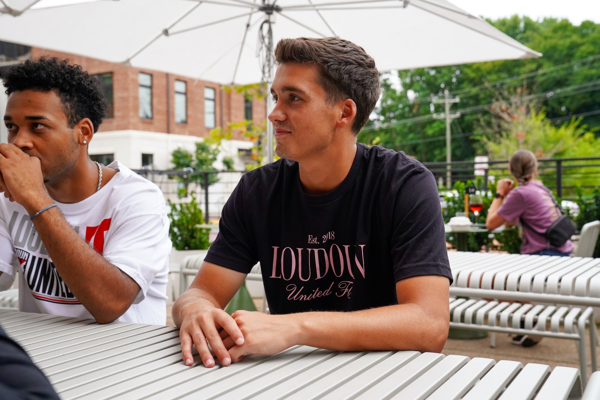 Loudoun United FC Black & Pink Logo Tee