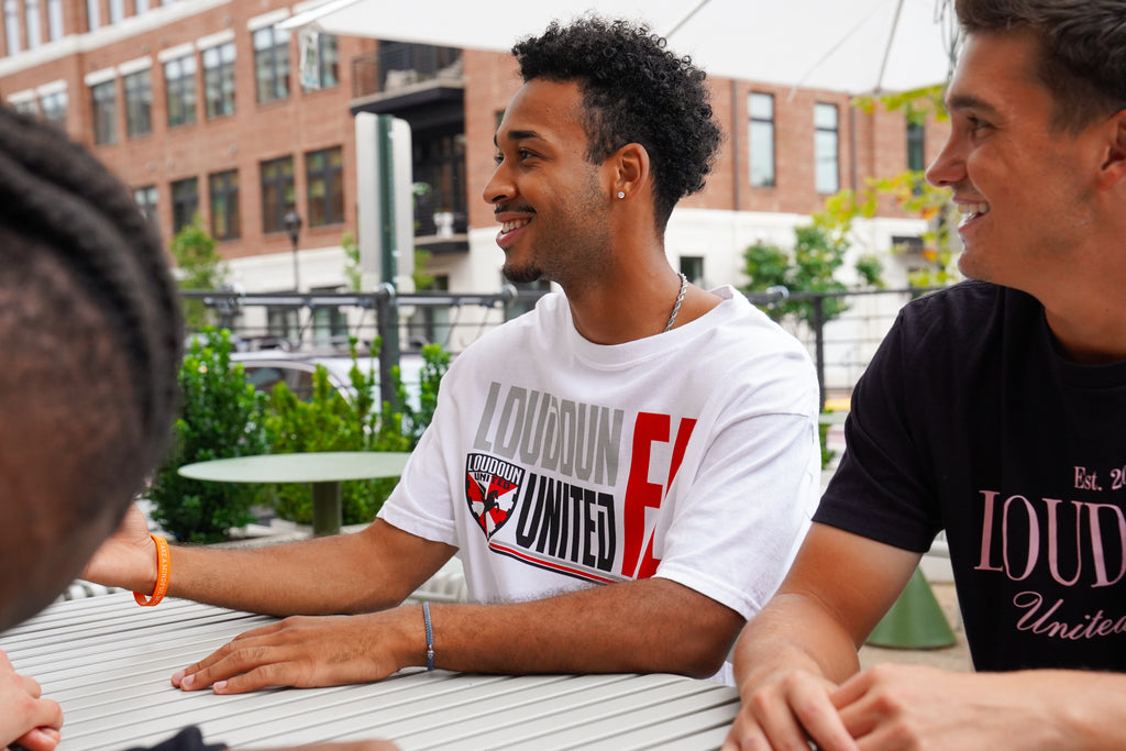 White Loudoun United FC Comfort Colors Tee