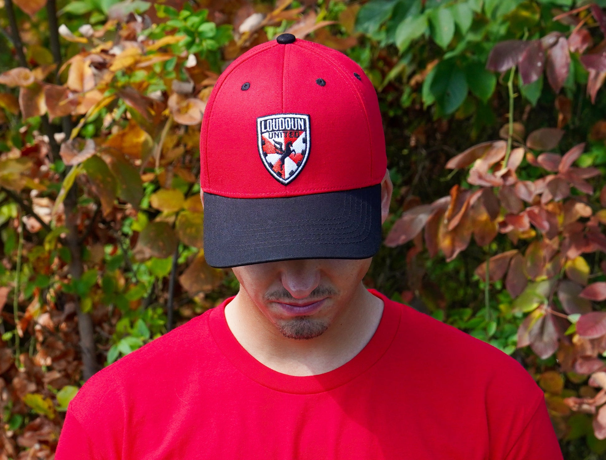 Loudoun United Red Crest Hat