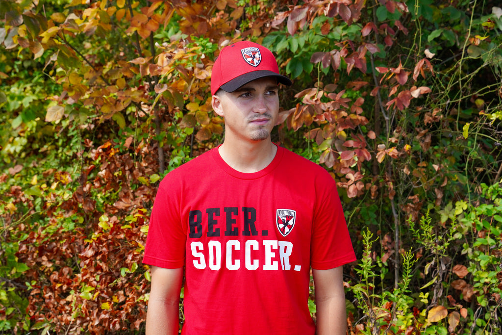 Loudoun United Red Crest Hat