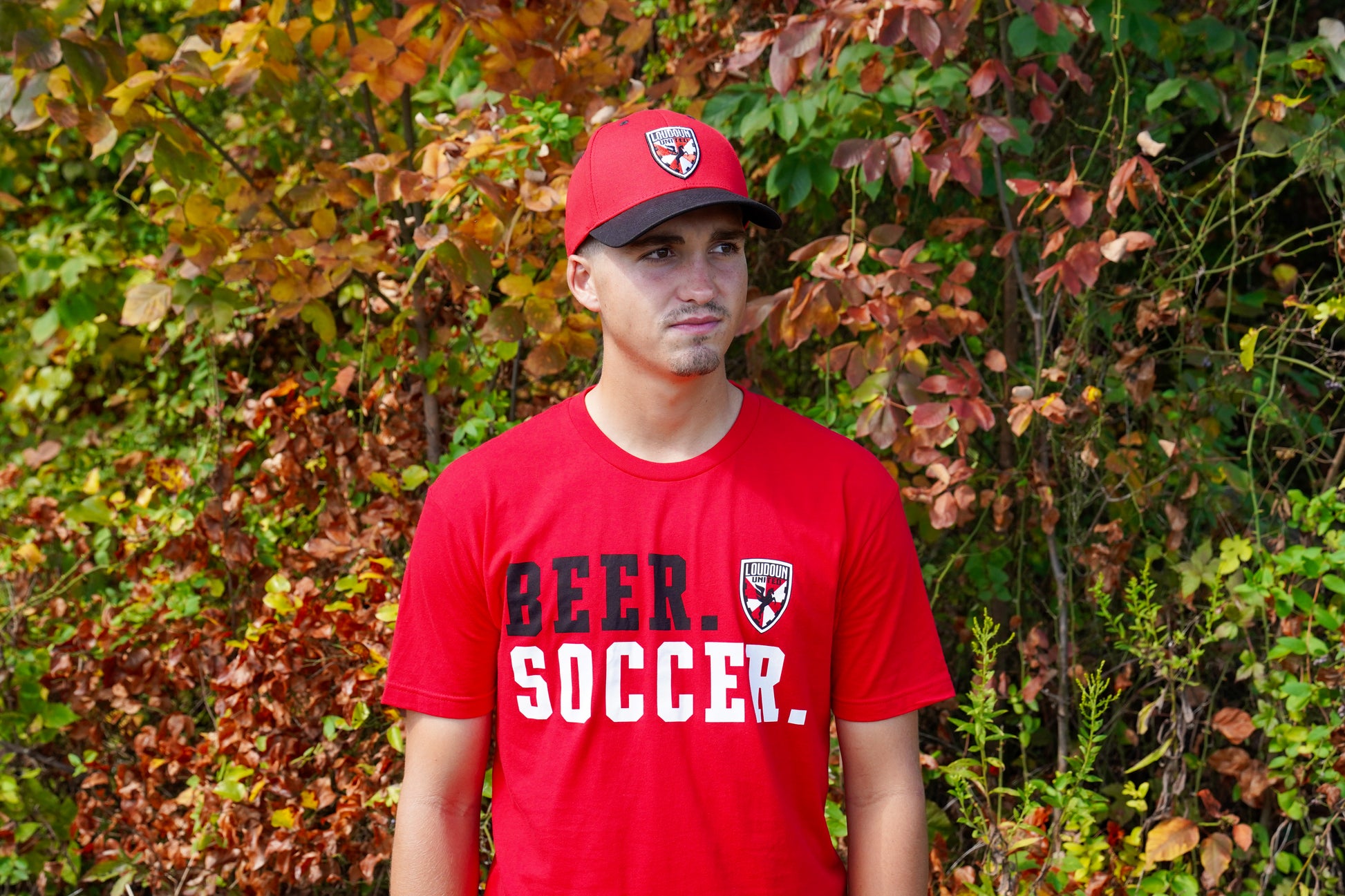 Loudoun United Red Crest Hat