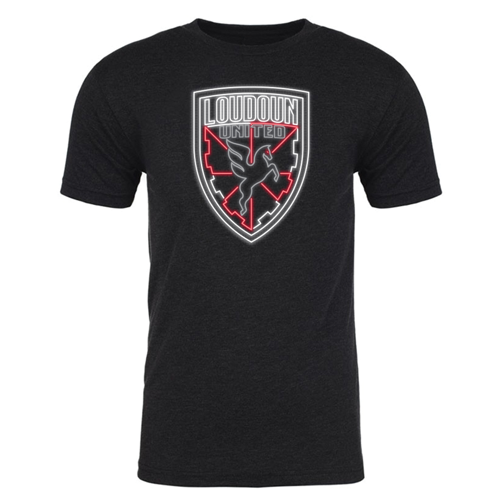 Men's Dark Grey Neon Crest T-Shirt