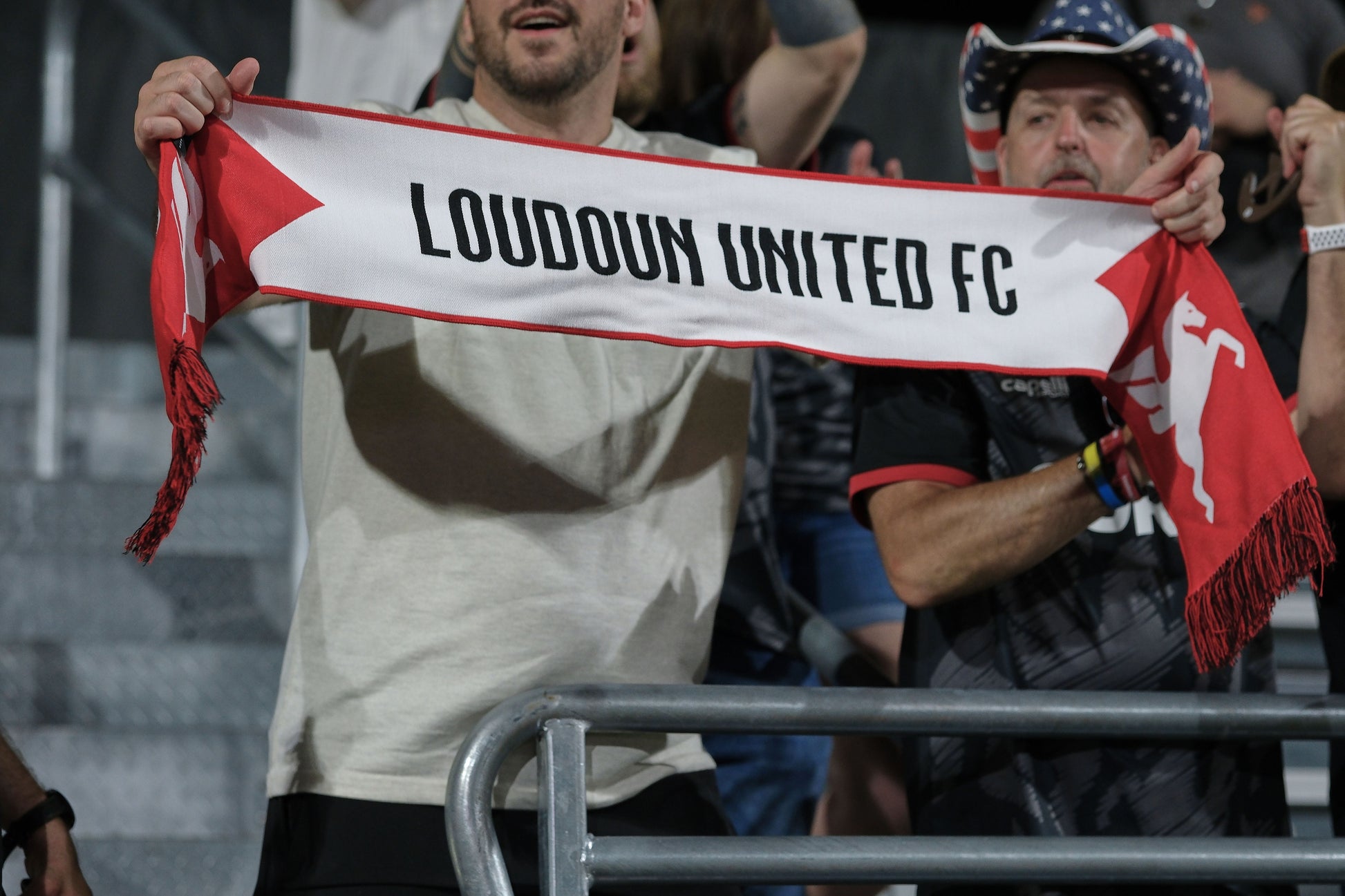 Red & White Loudoun United Scarf