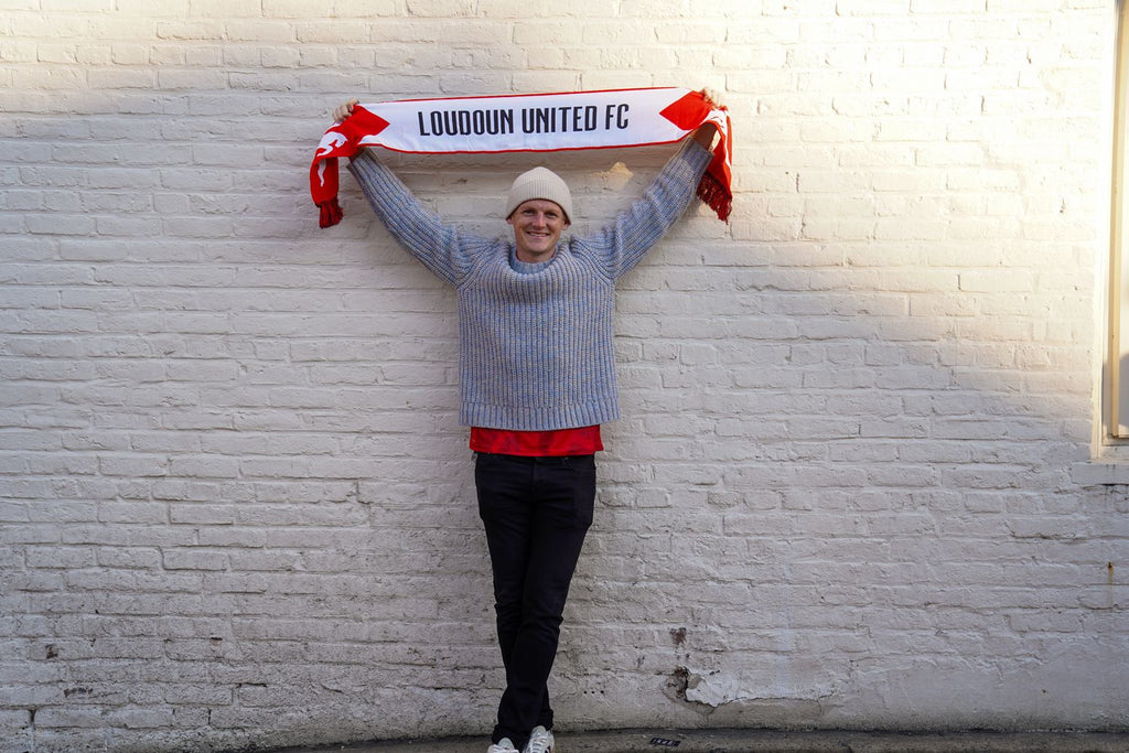 Red & White Loudoun United Scarf
