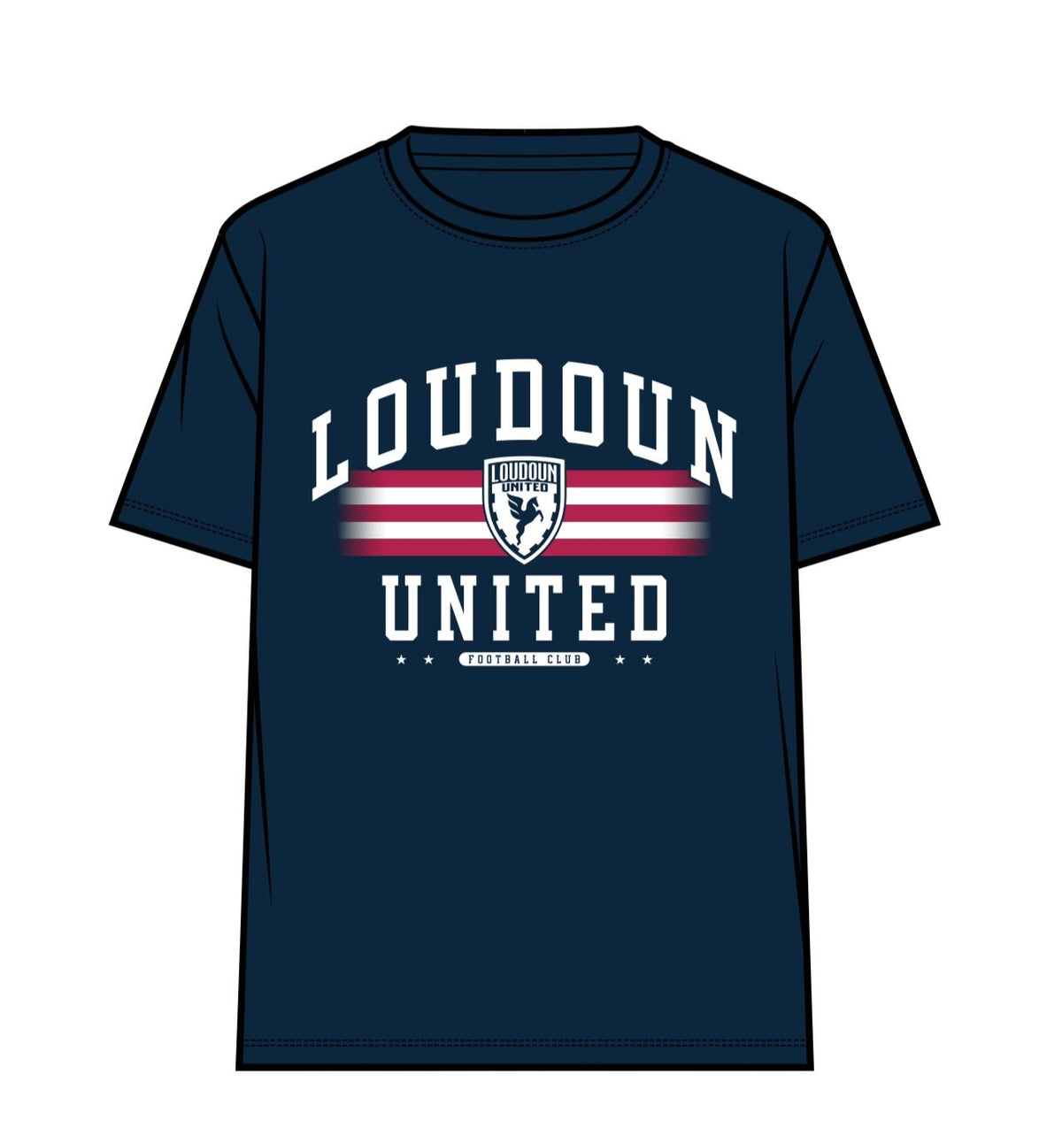 Youth LUFC Patriotic Red and White Stripes Tee