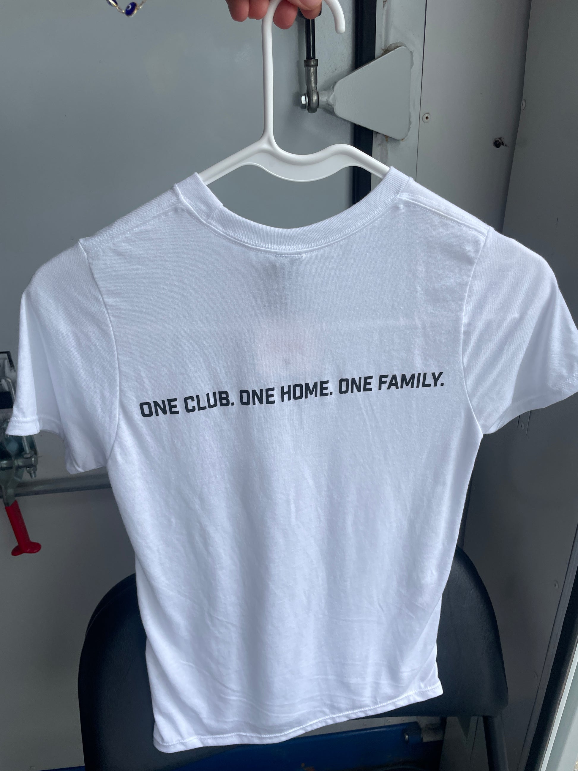One Club. One Home. One Family Adult White T-Shirt