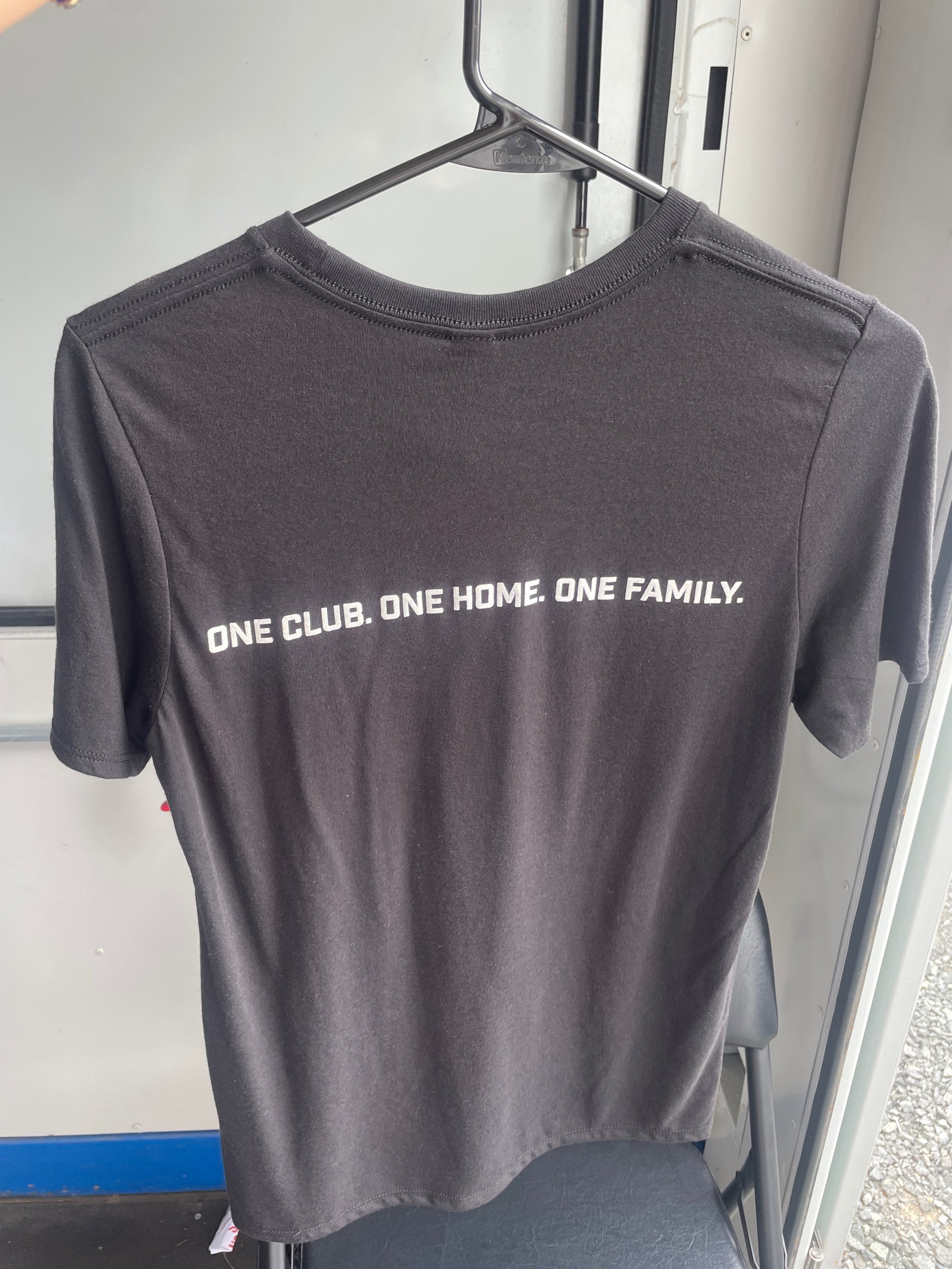 One Club. One Home. One Family Adult Black T-Shirt