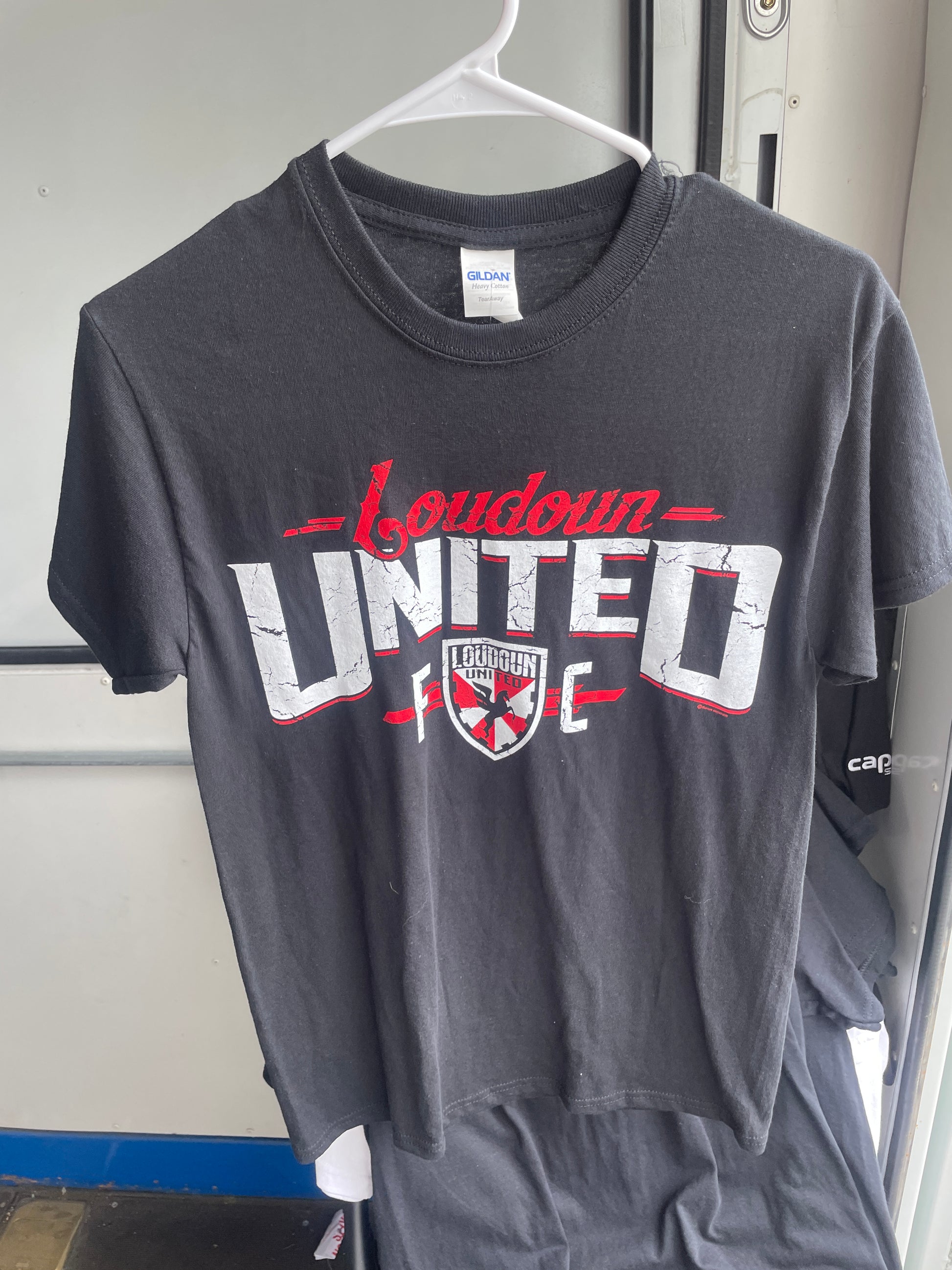 LUFC Adult Vintage Crest Black T-Shirt