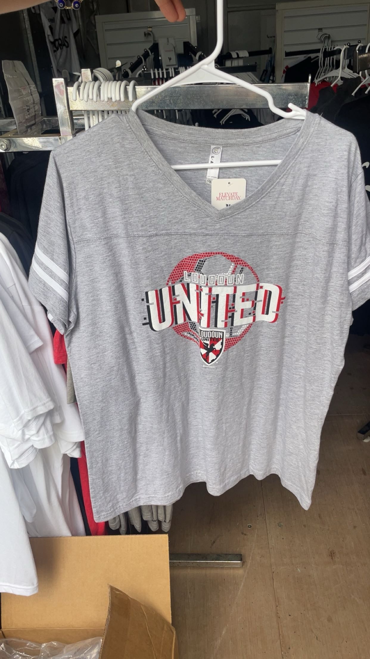 Women's Varsity Grey Loudoun T-Shirt