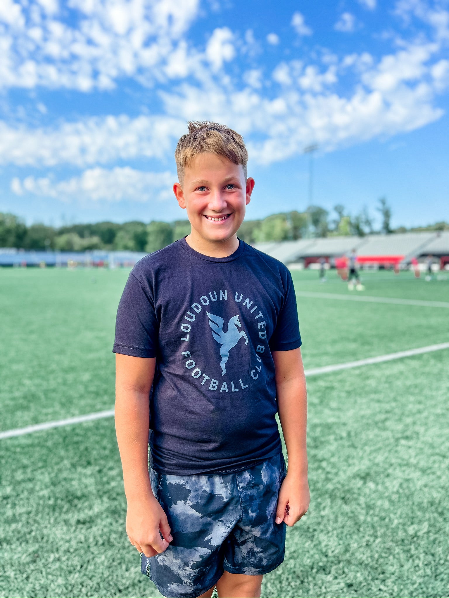 Kids Loudoun United Black on Black T-Shirt