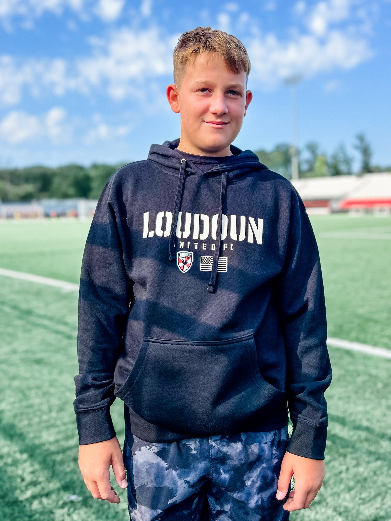 Kids Loudoun United Military Hoodie