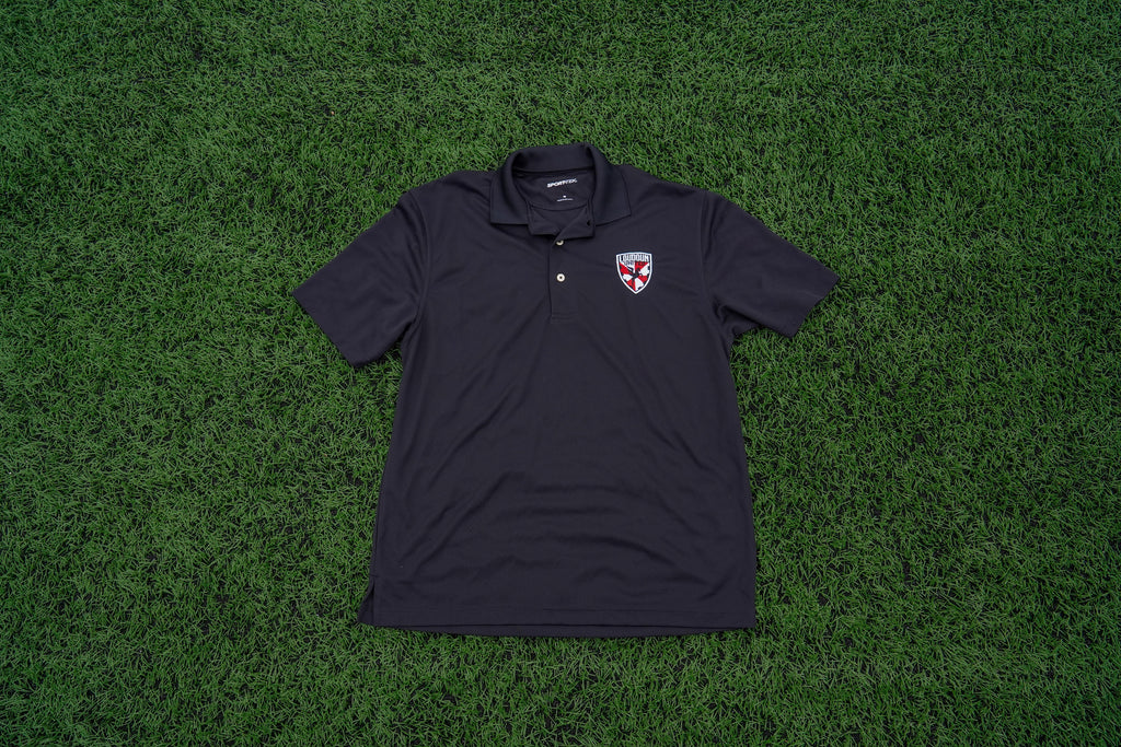 Adult Loudoun United Crest Black Polo