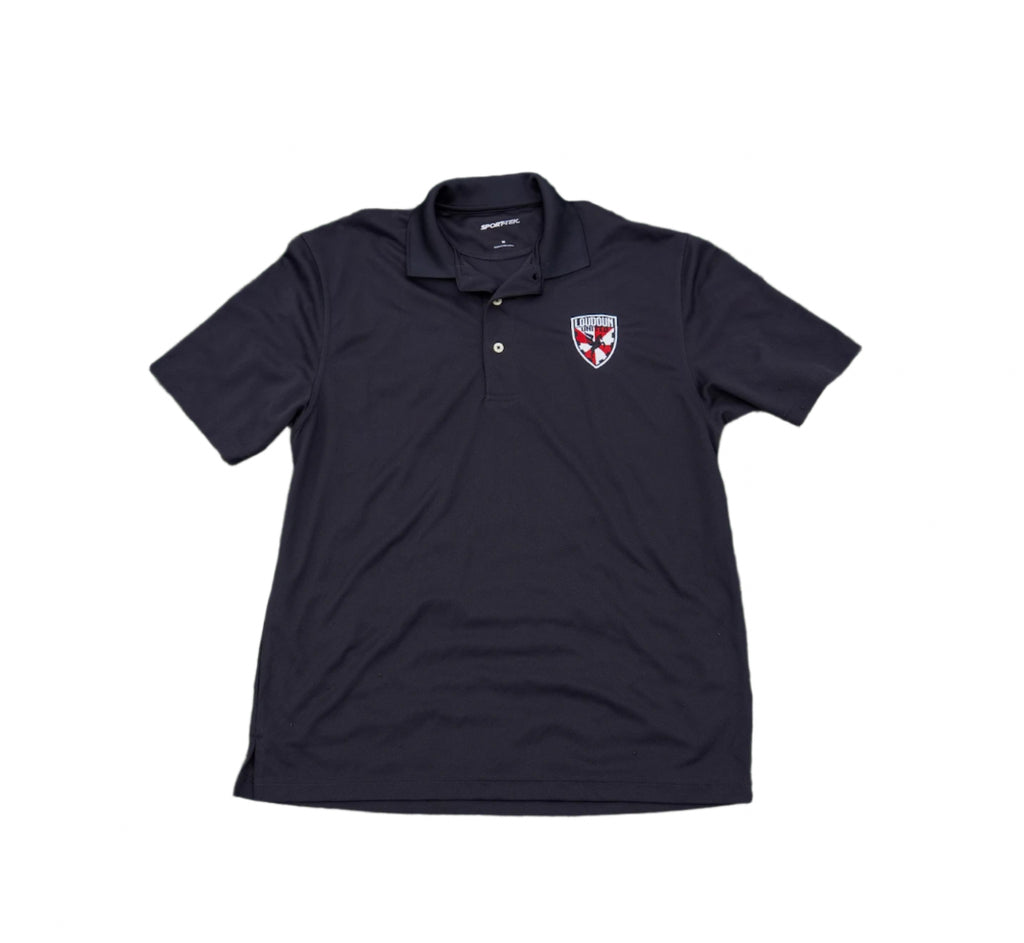 Adult Loudoun United Crest Black Polo