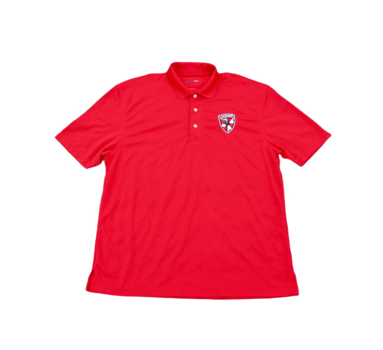 Loudoun United Crest Red Polo