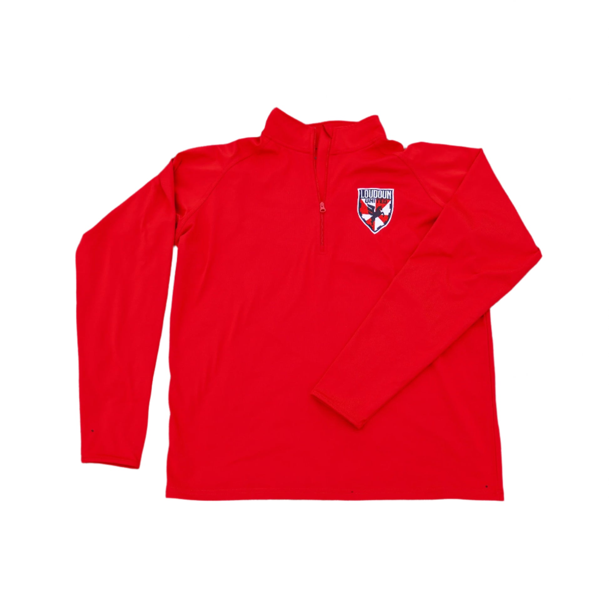 Crest Red Long Sleeve 1/4 Zip