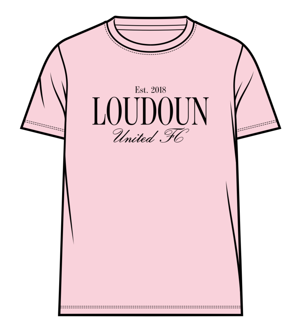 Loudoun United FC Youth T-Shirt Light Pink